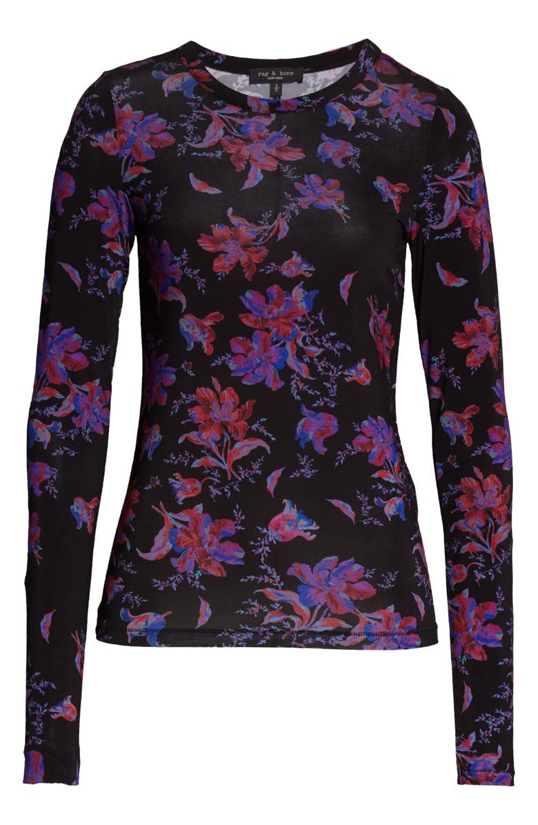 rag & bone Sabeen Print T-Shirt, Alternate, color, 