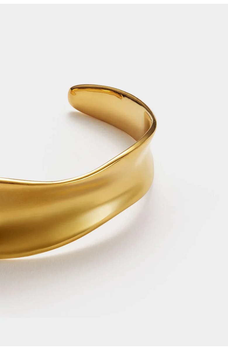 Katie Loxton Molten Luxe Waterproof Gold Bangle, Alternate, color, Gold