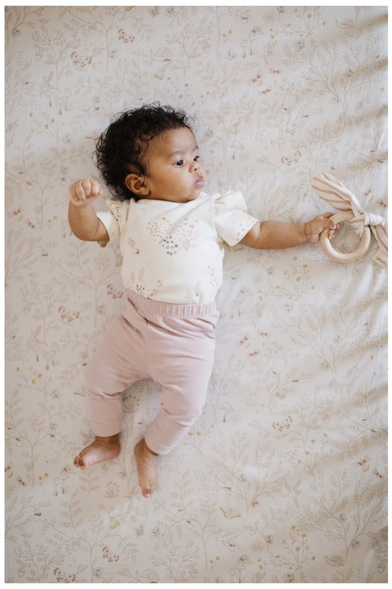 Essential Stretch Organic Cotton Leggings, Alternate, color, PALE PINK