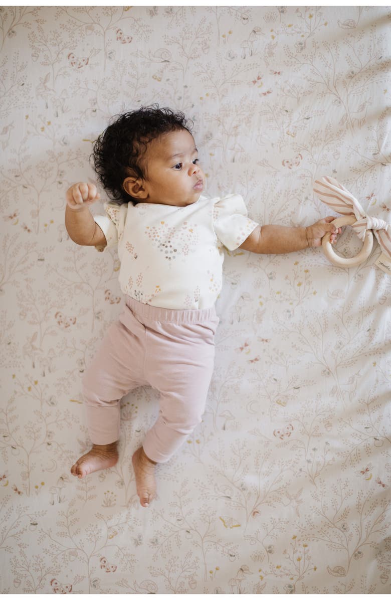 Pehr Essential Stretch Organic Cotton Leggings, Alternate, color, Pale Pink