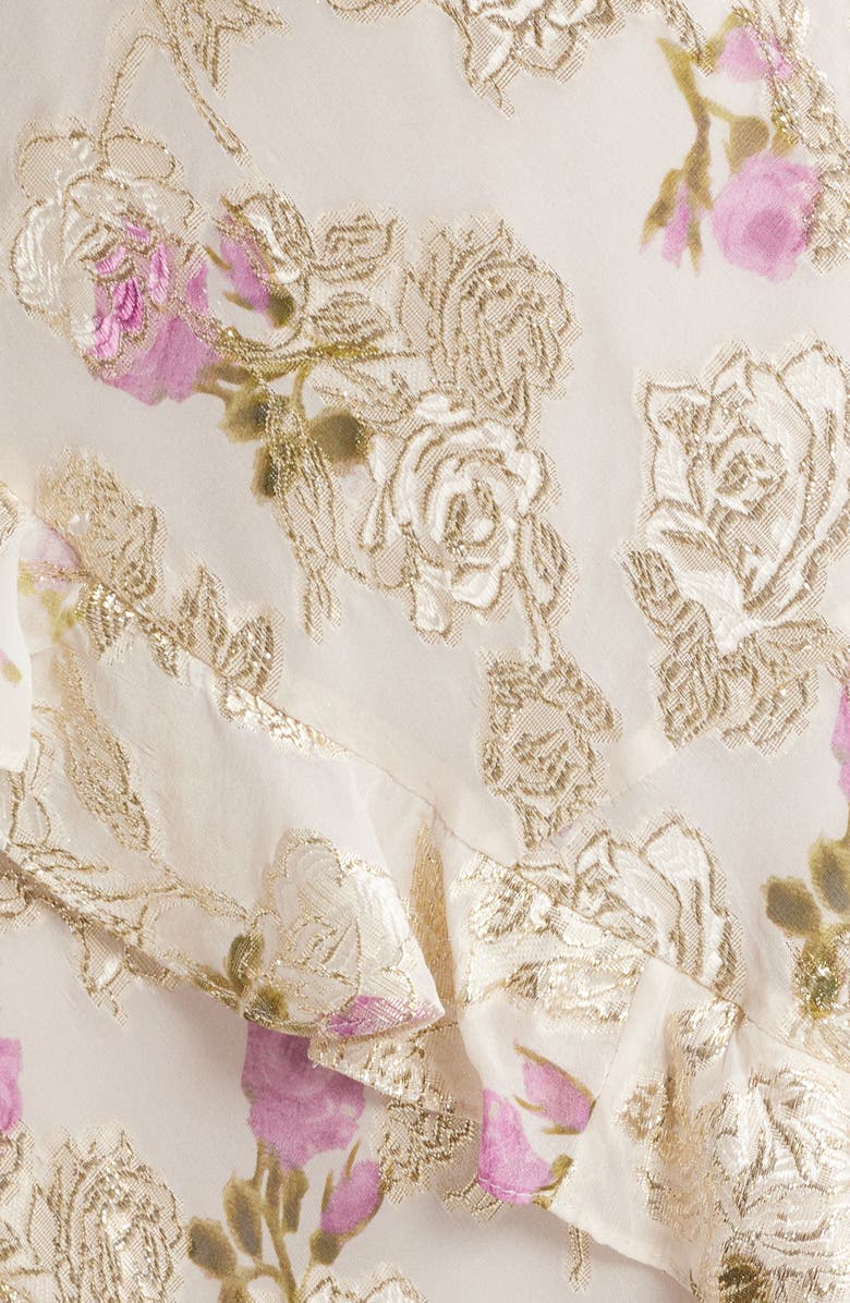 LoveShackFancy Rialto Ruffle Sleeveless Maxi Dress, Alternate, color, 