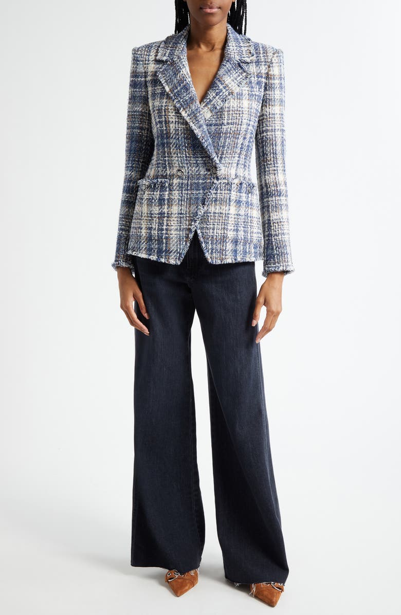 Theron Plaid Tweed Jacket