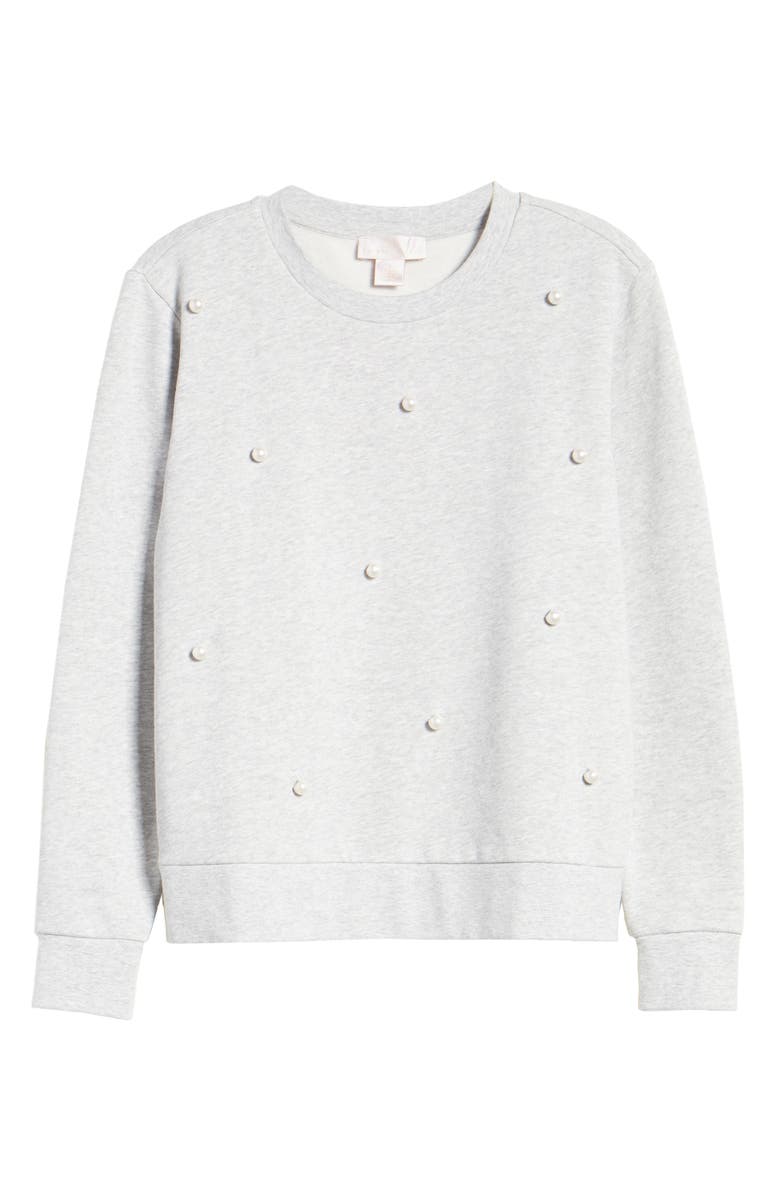 Rachel Parcell Embellished Sweatshirt, Alternate, color,