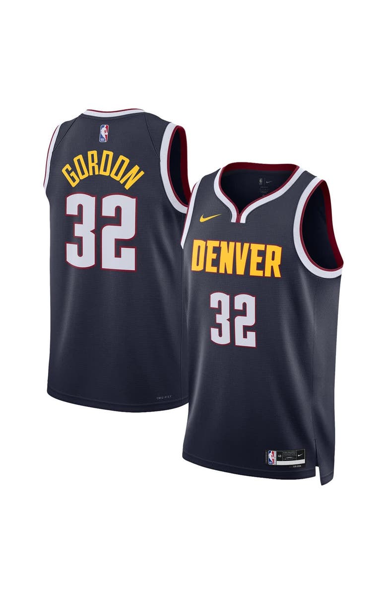 Nike Unisex Nike Aaron Gordon Navy Denver Nuggets Swingman Jersey - Icon Edition, Main, color, Navy