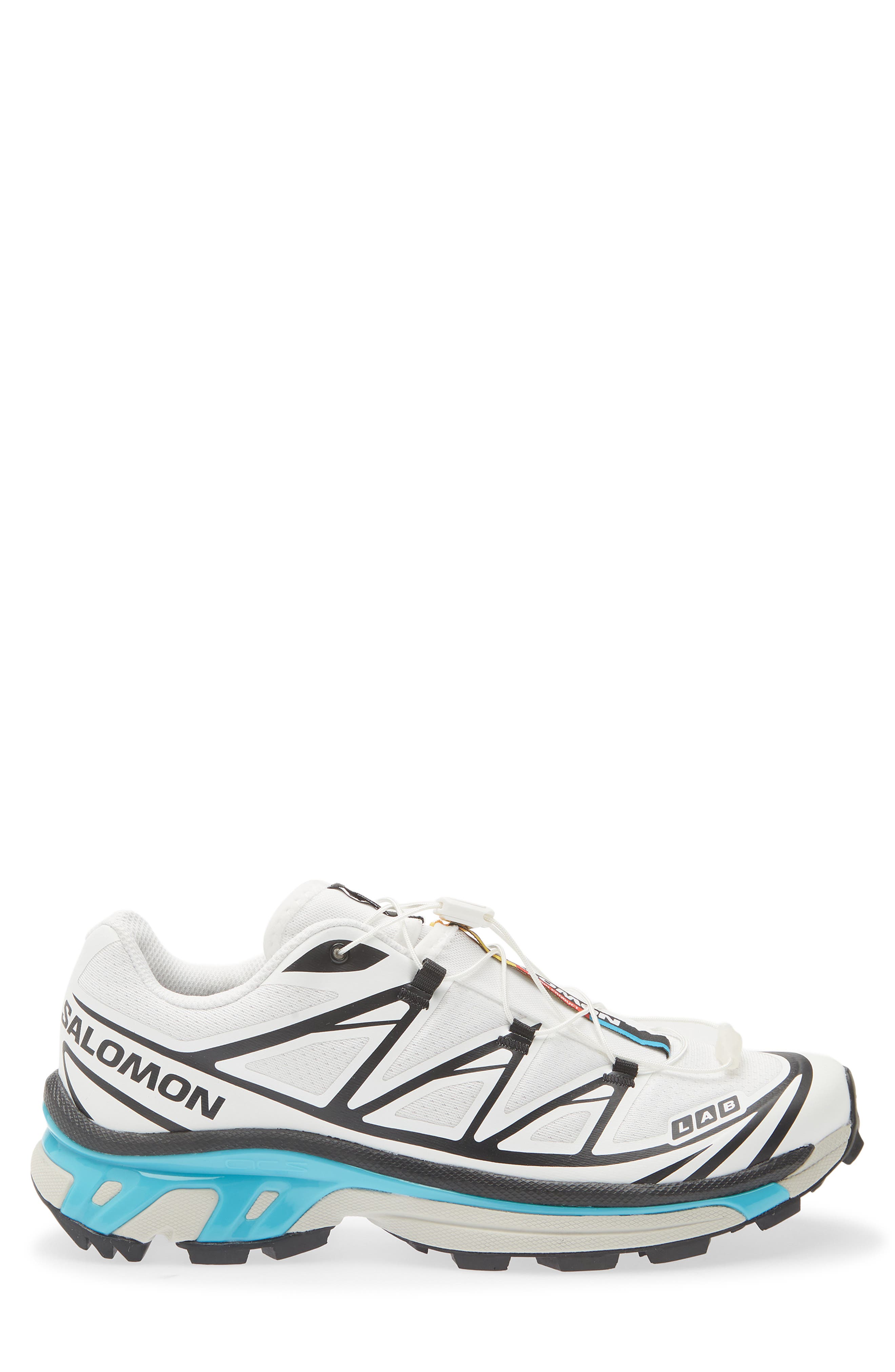 XT-6 Sneaker, Alternate, color, BLACK/ WHITE/ BLUE CURACAO