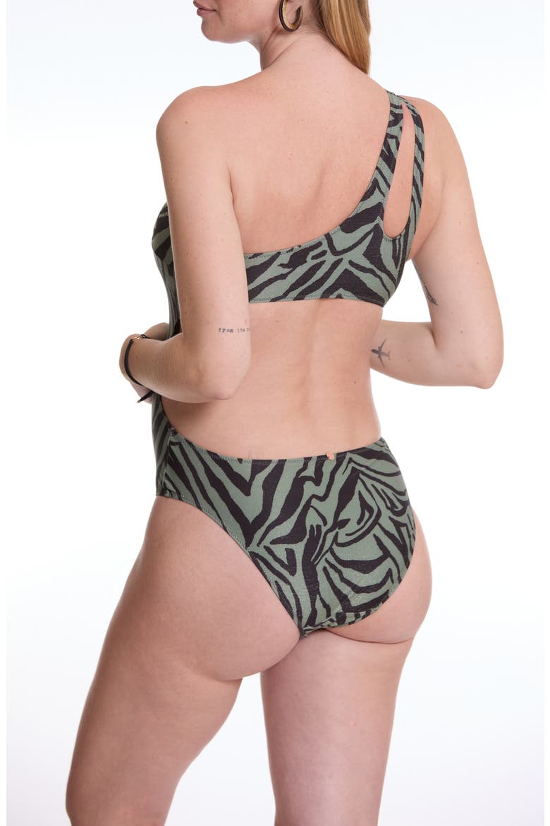 Safari Maternity Trikini, Alternate, color, KAKI