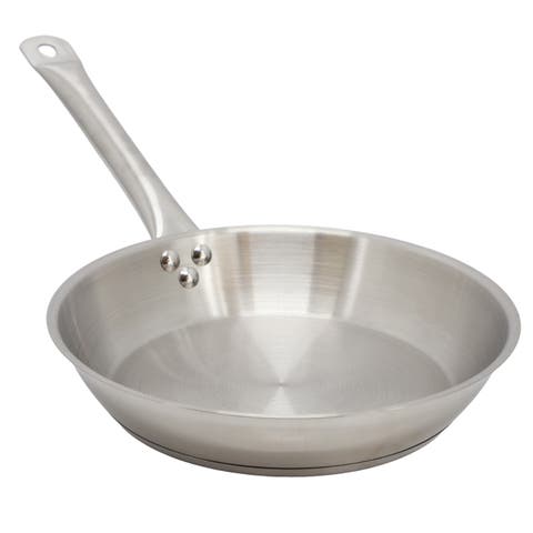 Professional Kitchen 11 Inch Round Stainless Steel Fry Pan