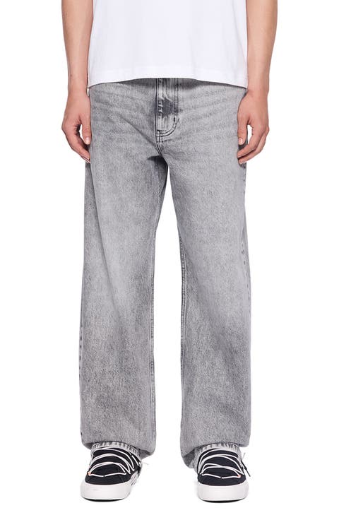 Piped Straight Leg Jeans