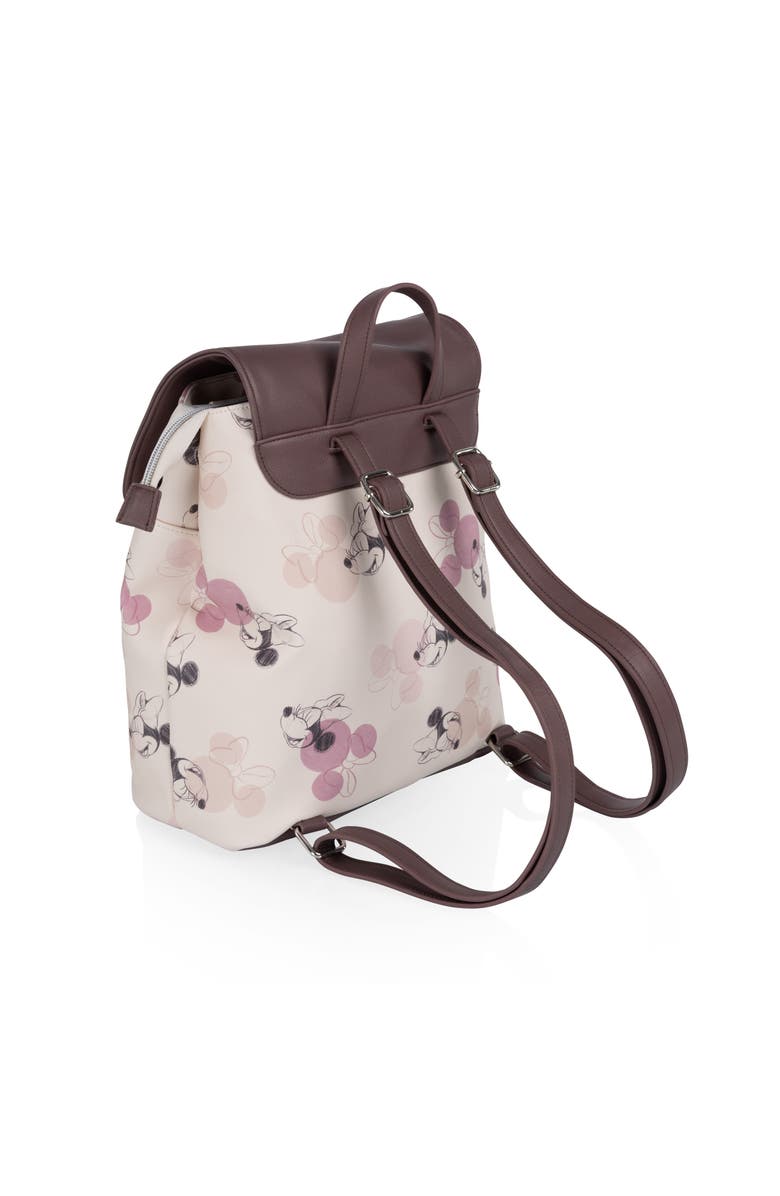 Oniva Minnie Mouse - Downtown Mini Cooler Backpack, Alternate, color, Beige With Vintage Pink Sketch