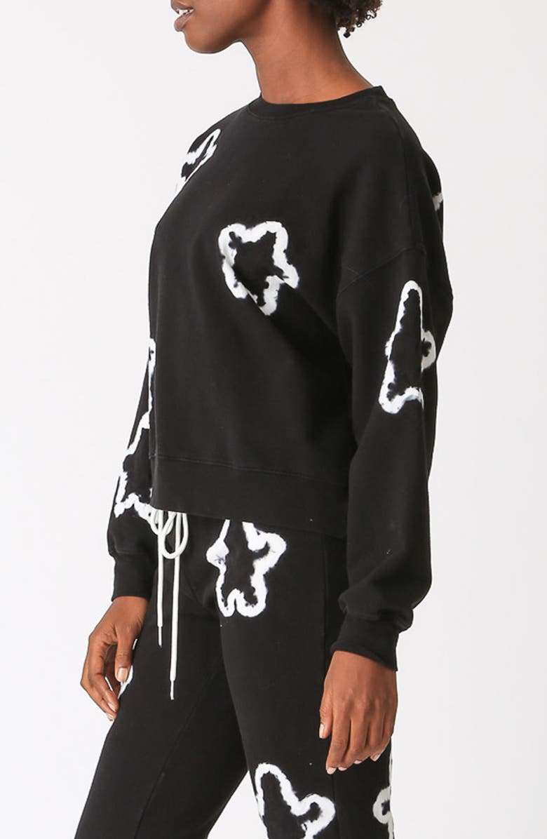 Electric & Rose Tie Dye Star Sweatshirt, Alternate, color, 