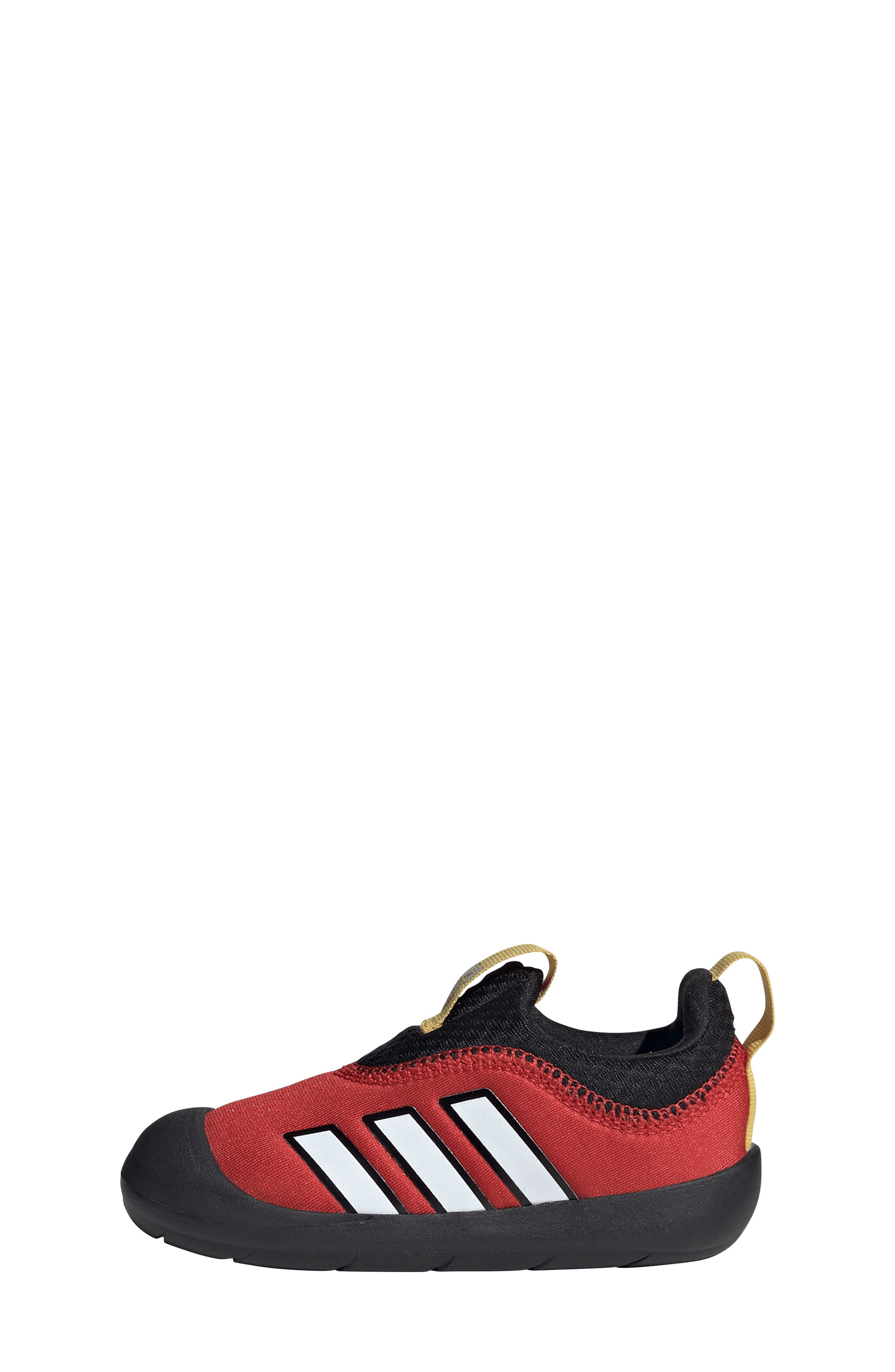 adidas x Disney<sup>®</sup> Kids' Mickey Mouse Monofit Sneaker, Alternate, color, Collegiate Red/ White/ Black