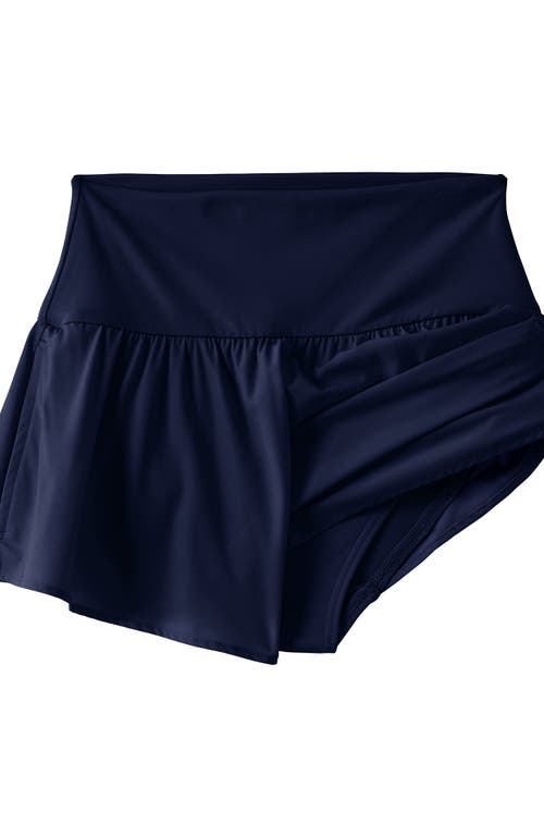 LANDS' END LANDS' END 3" PINCHLESS FLUTTER SWIM SHORT WITH PANTY