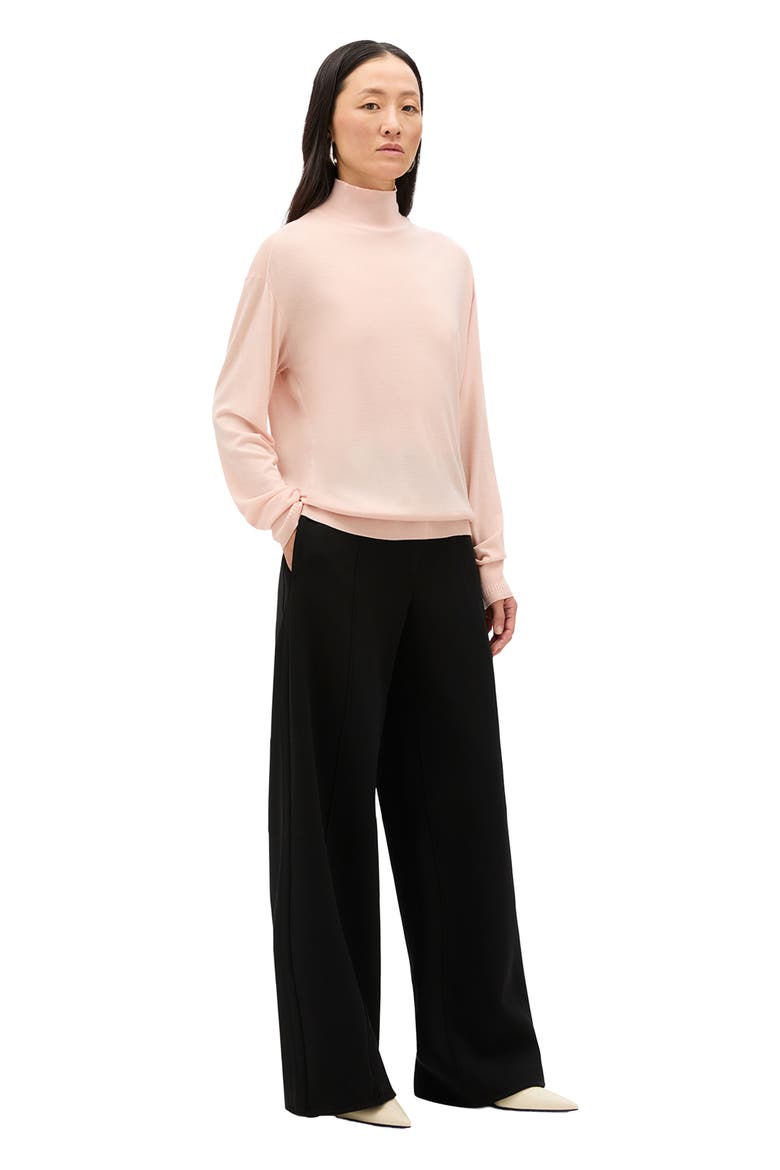 Featherweight Turtleneck, Alternate, color, Lotus Pink