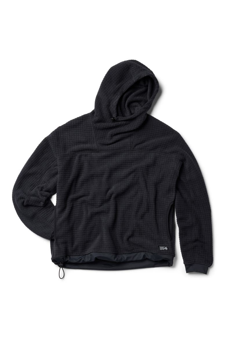 Summit Grid Big Grid Hoodie, Alternate, color, BLACK