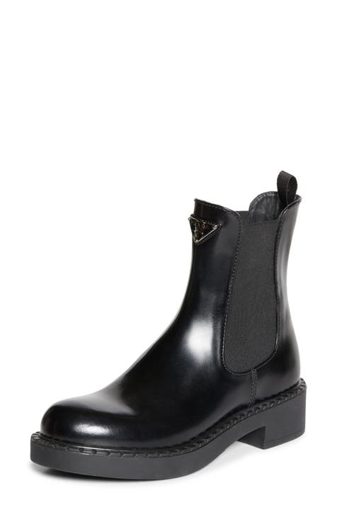 Prada women's boots black best sale