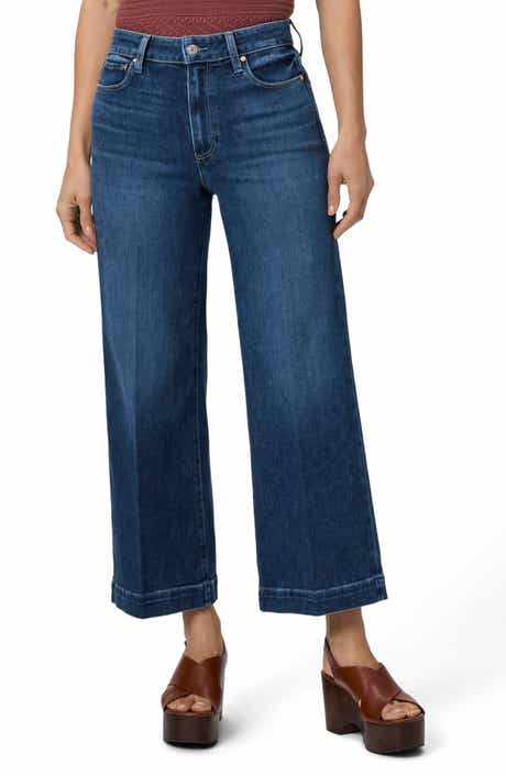 PAIGE Anessa High Waist Wide Leg Ankle Jeans