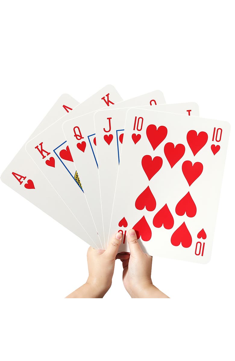 Trimate Jumbo Playing Cards, Alternate, color, Multicolored