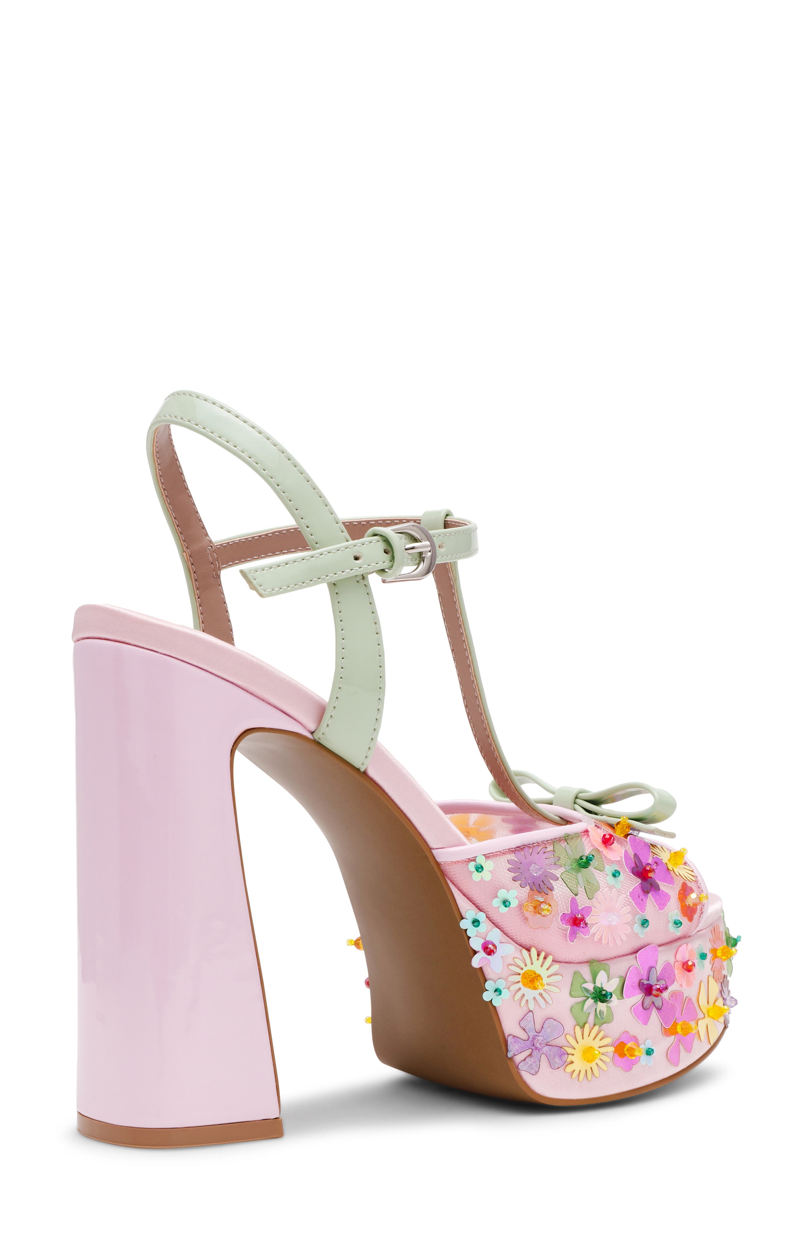 Betsey Johnson Melodie Platform Sandal, Alternate, color, Pink Multi
