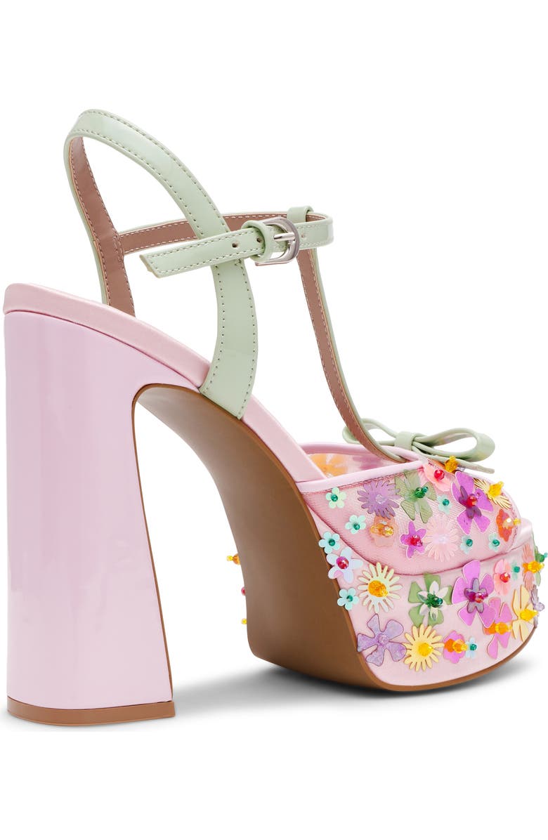 Betsey Johnson Melodie Platform Sandal, Alternate, color, Pink Multi