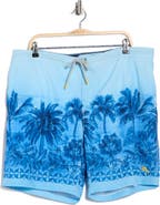 Tommy Bahama Baja Hibiscus Hues 8-Inch Swim Trunks