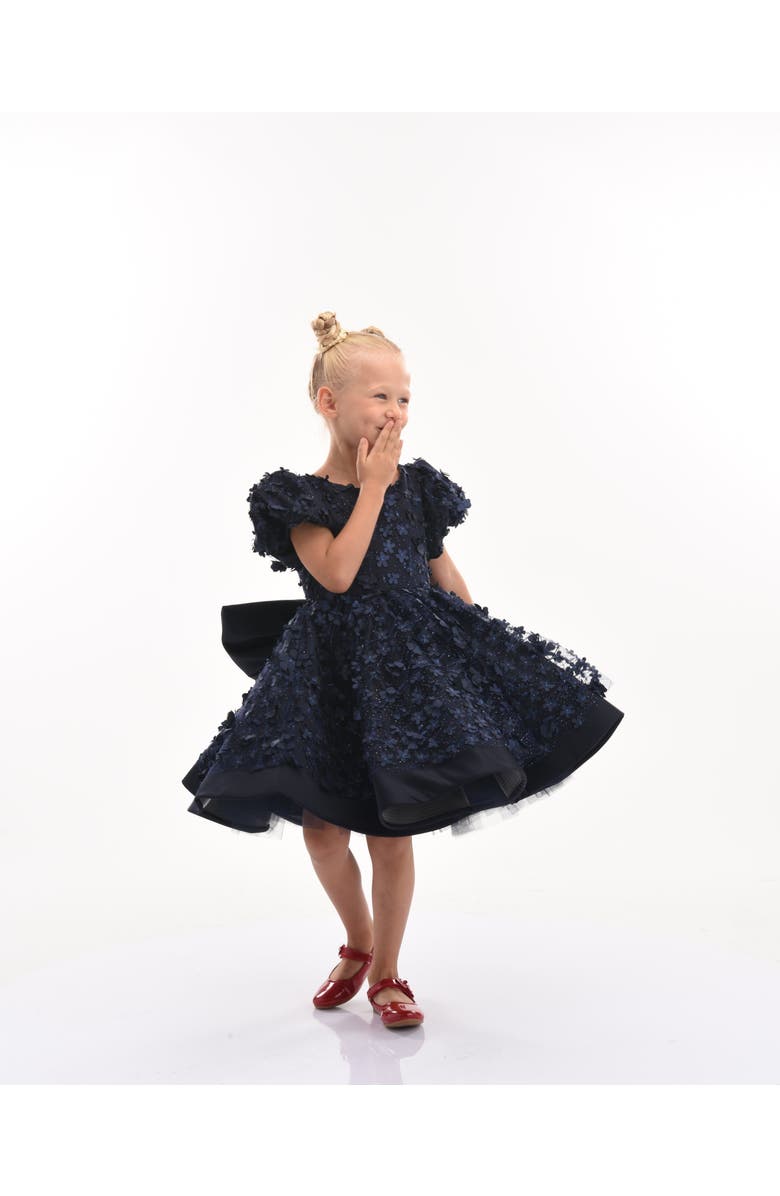 Tulleen Moneta Dress, Main, color, Navy