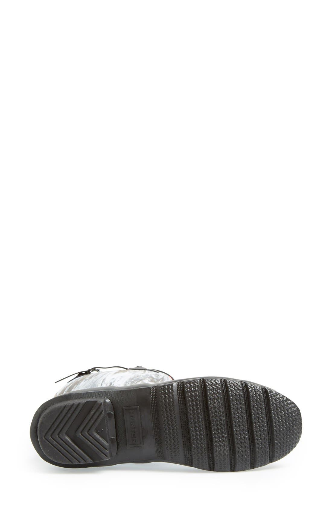 'Original - Nightfall' Rain Boot, Alternate, color, WHITE/ BLACK MATTE