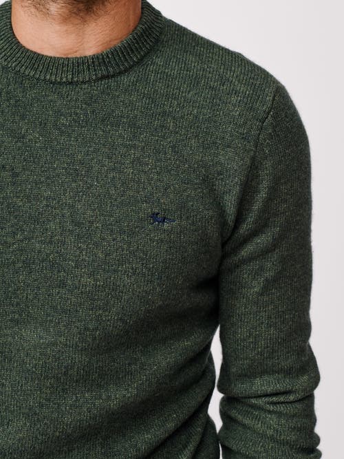 Aubin Phillips Lambswool Crew Neck Sweater In Brown