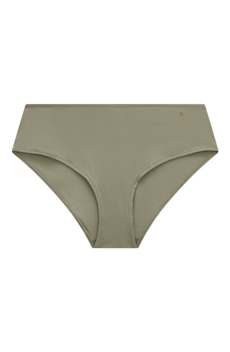 Nudea The Stretch Mid Rise Bikini Brief, Alternate, color, Sage Green