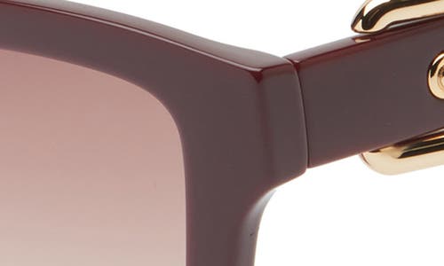 Moschino 54mm Gradient Rectangular Sunglasses