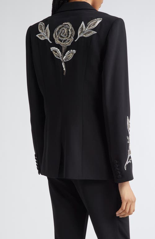 Cinq À Sept Cinq A Sept Karlie Metallic Paisley Blazer In Black