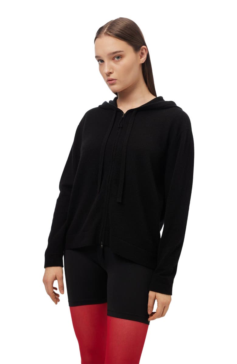 Gobi Cashmere Cashmere Zip Up Hoodie, Alternate, color, 