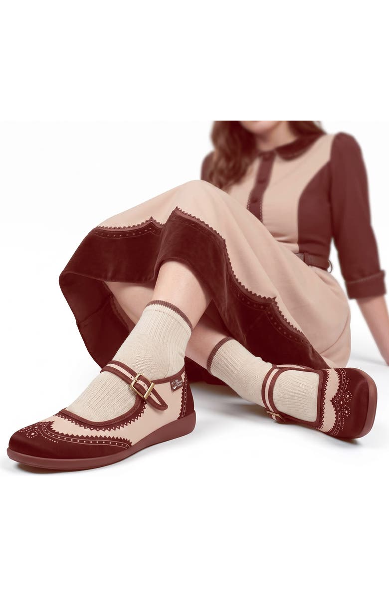 Hot Chocolate Design Havana Coffee Women's Mary Jane Flats, Alternate, color, Havana Coffee