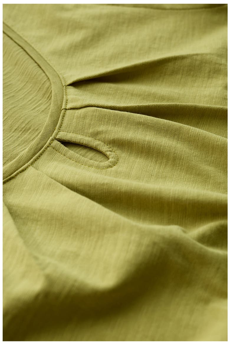 Appletree Keyhole Organic Cotton T-Shirt, Alternate, color, AVOCADO