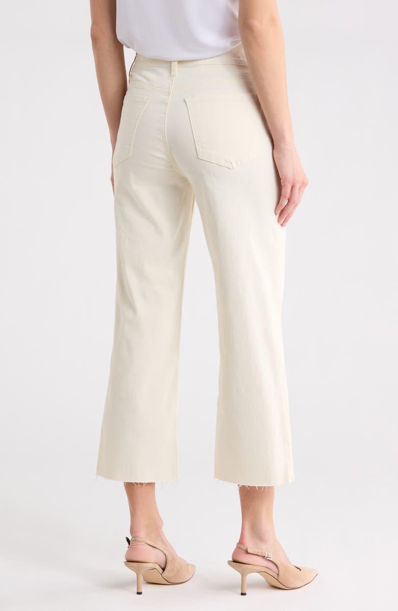 KUT from the Kloth Lucy Raw Hem Wide Leg Jeans, Alternate, color, Sand