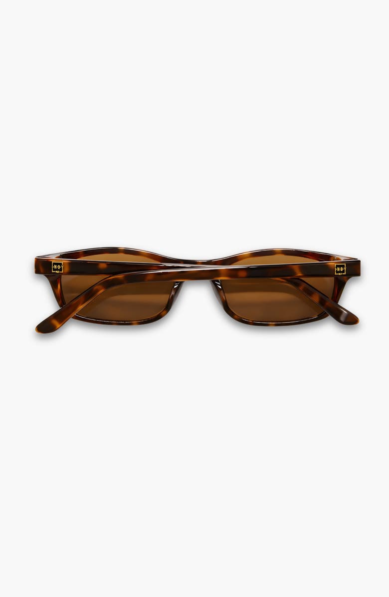 INDY Joey Square Polarized Sunglasses, Alternate, color, Brown