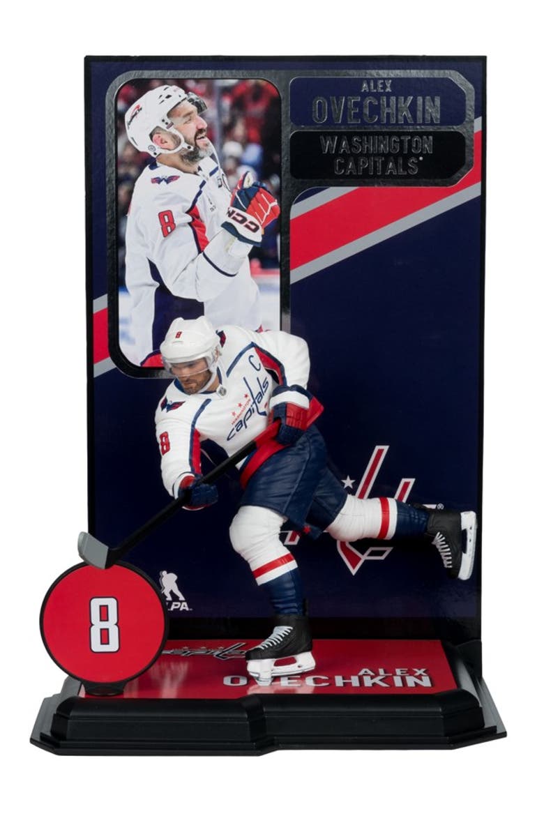 Alex Ovechkin (Washington Capitals) (White Jersey) McFarlane NHL 7" Figure, Main, color, Multi-Color
