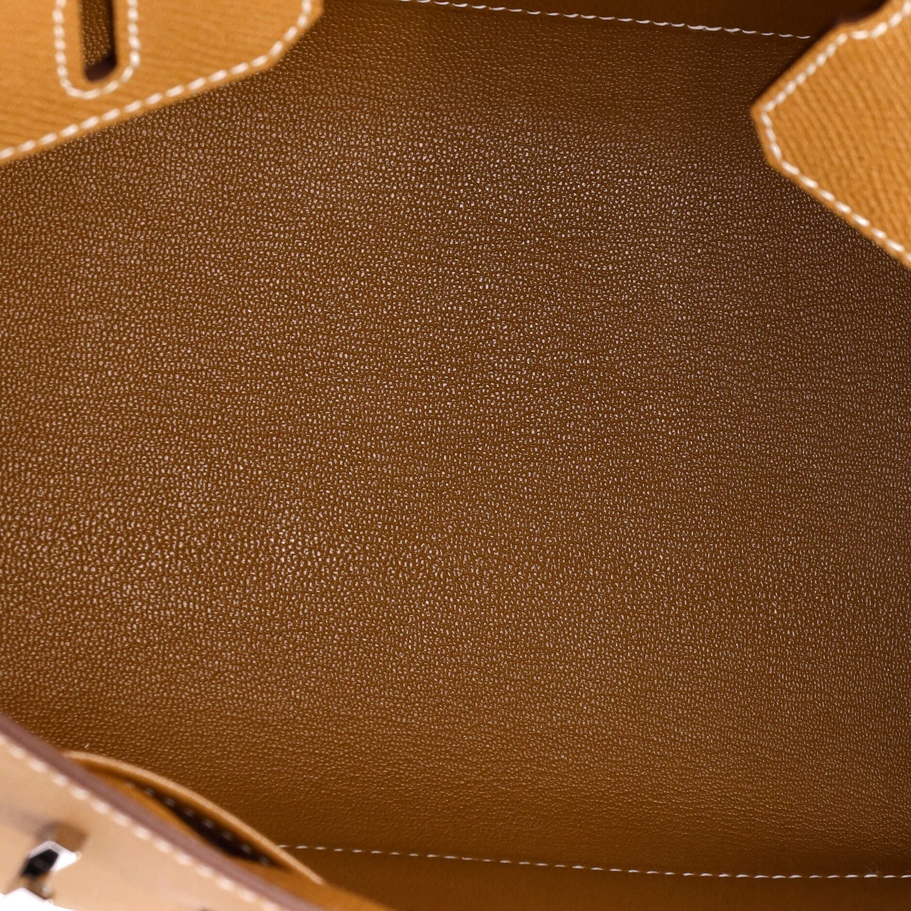 Pre-Owned Hermes Birkin Sellier Bag Brown Epsom with Palladium Hardware 25, Alternate, color, 