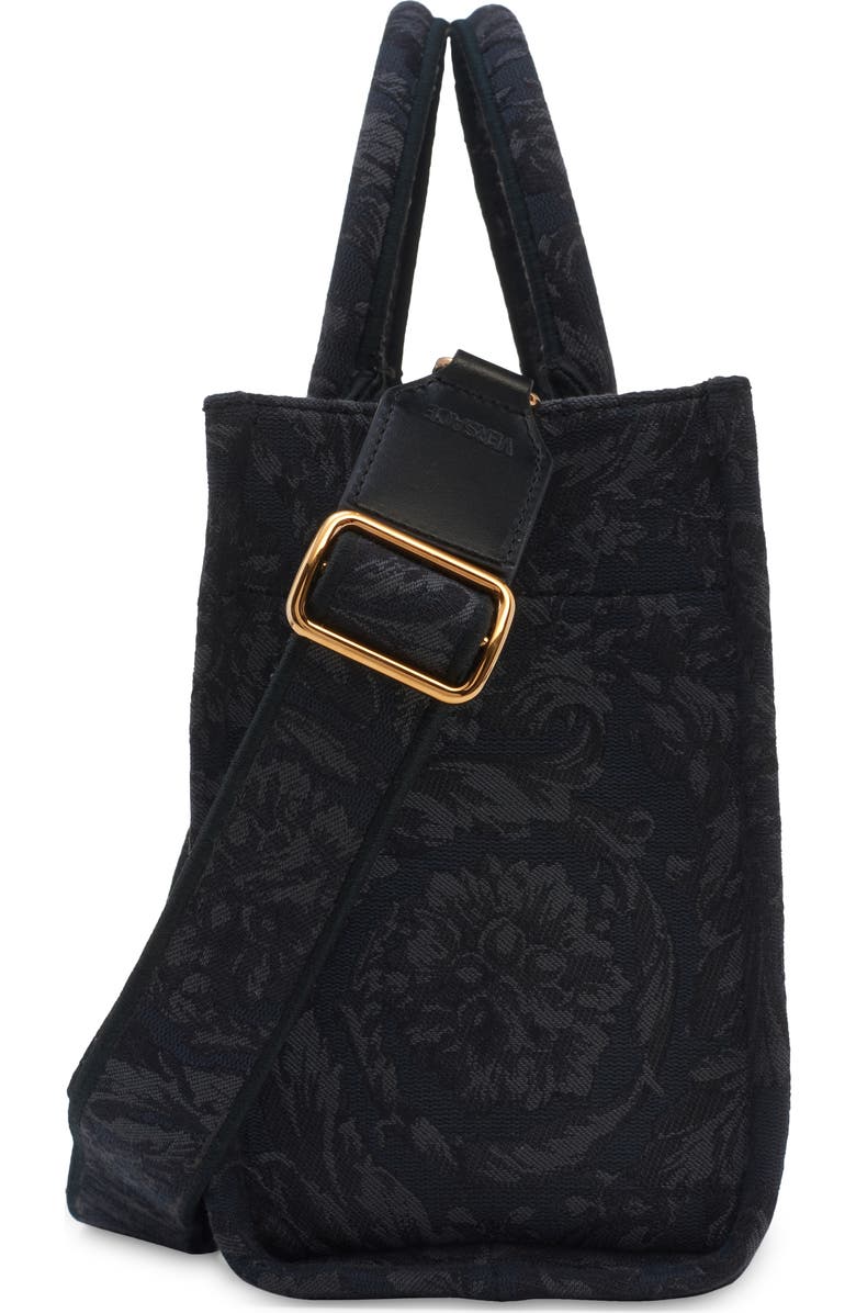 Versace Barocco Athena Small Tote, Alternate, color,