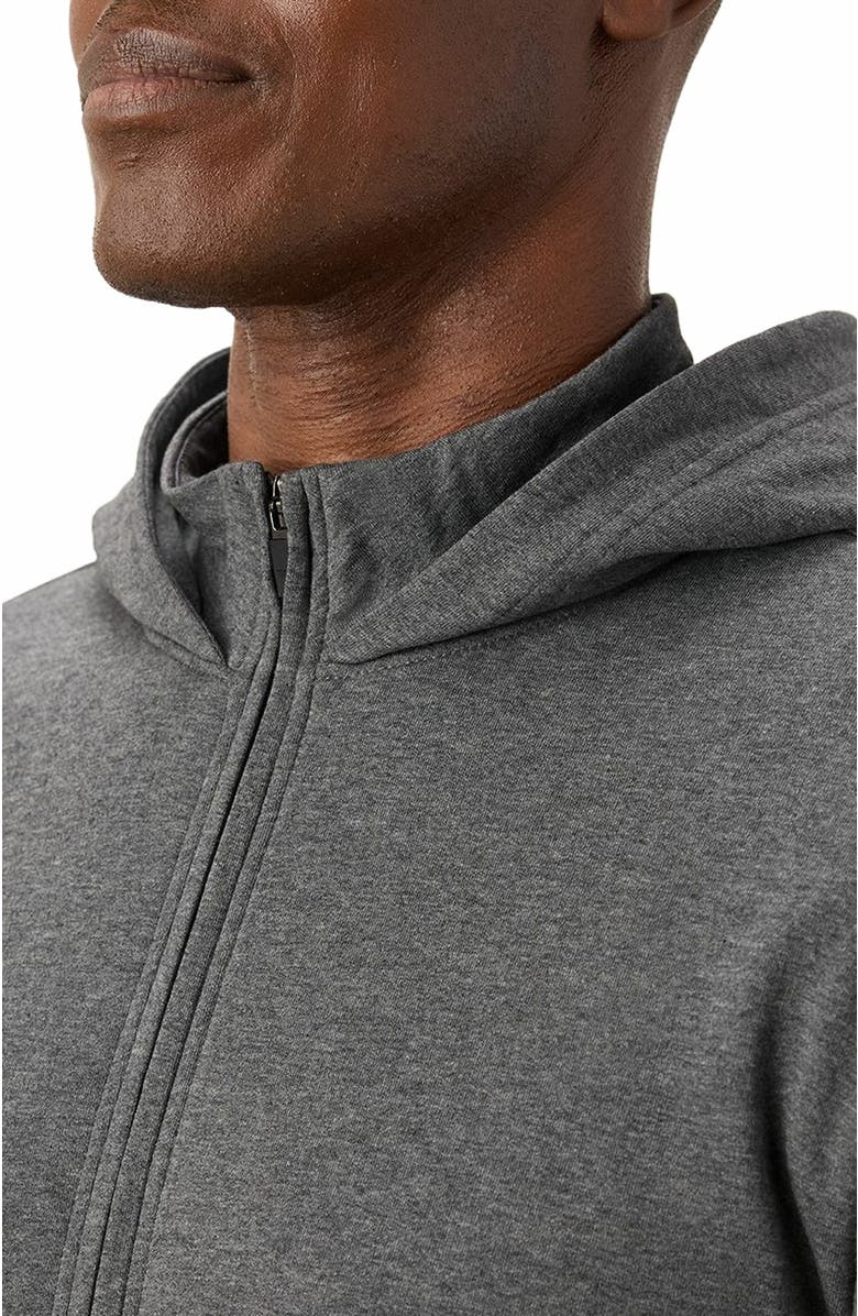 Pact Organic Cotton Stash French Terry Zip Hoodie, Alternate, color, Medium Grey Heather