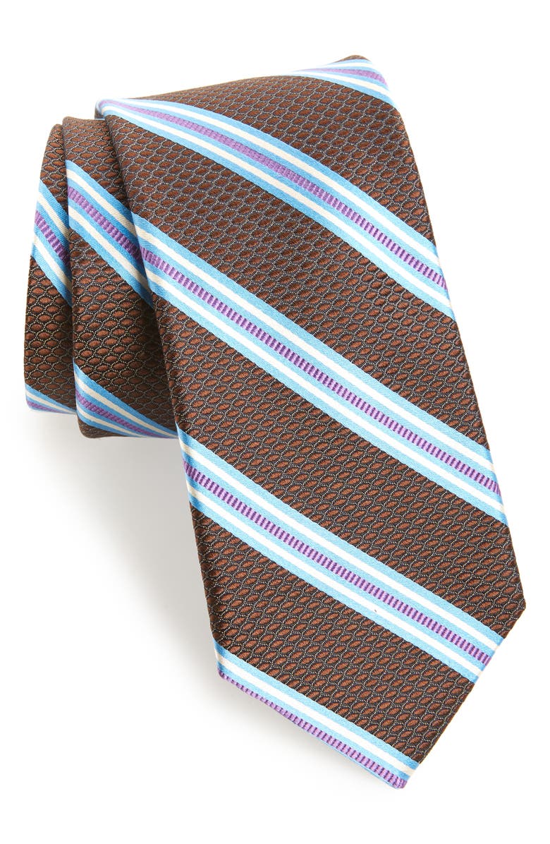 NORDSTROM MEN'S SHOP Stripe Silk Tie, Main, color, 