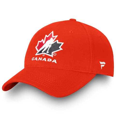 Men's Fanatics Branded Red Hockey Canada Core Adjustable Hat