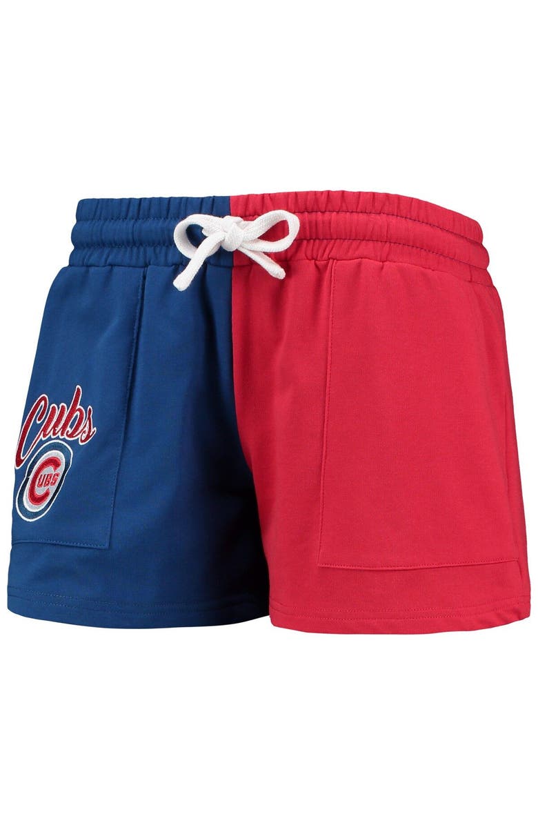 FOCO Women's FOCO Royal/Red Chicago Cubs Color-Block Pullover Hoodie & Shorts Lounge Set, Alternate, color, Royal