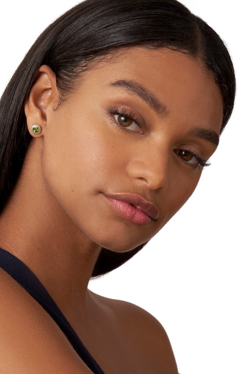 LAGOS Caviar Color Peridot Stud Earrings, Alternate, color, 