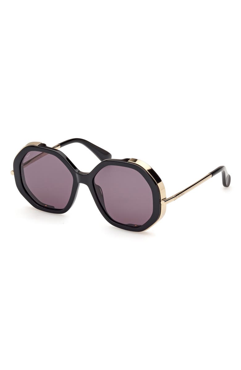 Max Mara Menton 57mm Round Sunglasses, Alternate, color, 