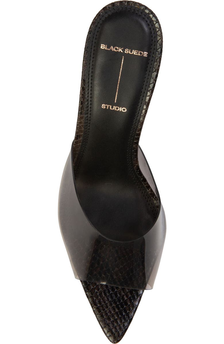 BLACK SUEDE STUDIO Belle Snake Mule, Alternate, color, Brown Snake Leather