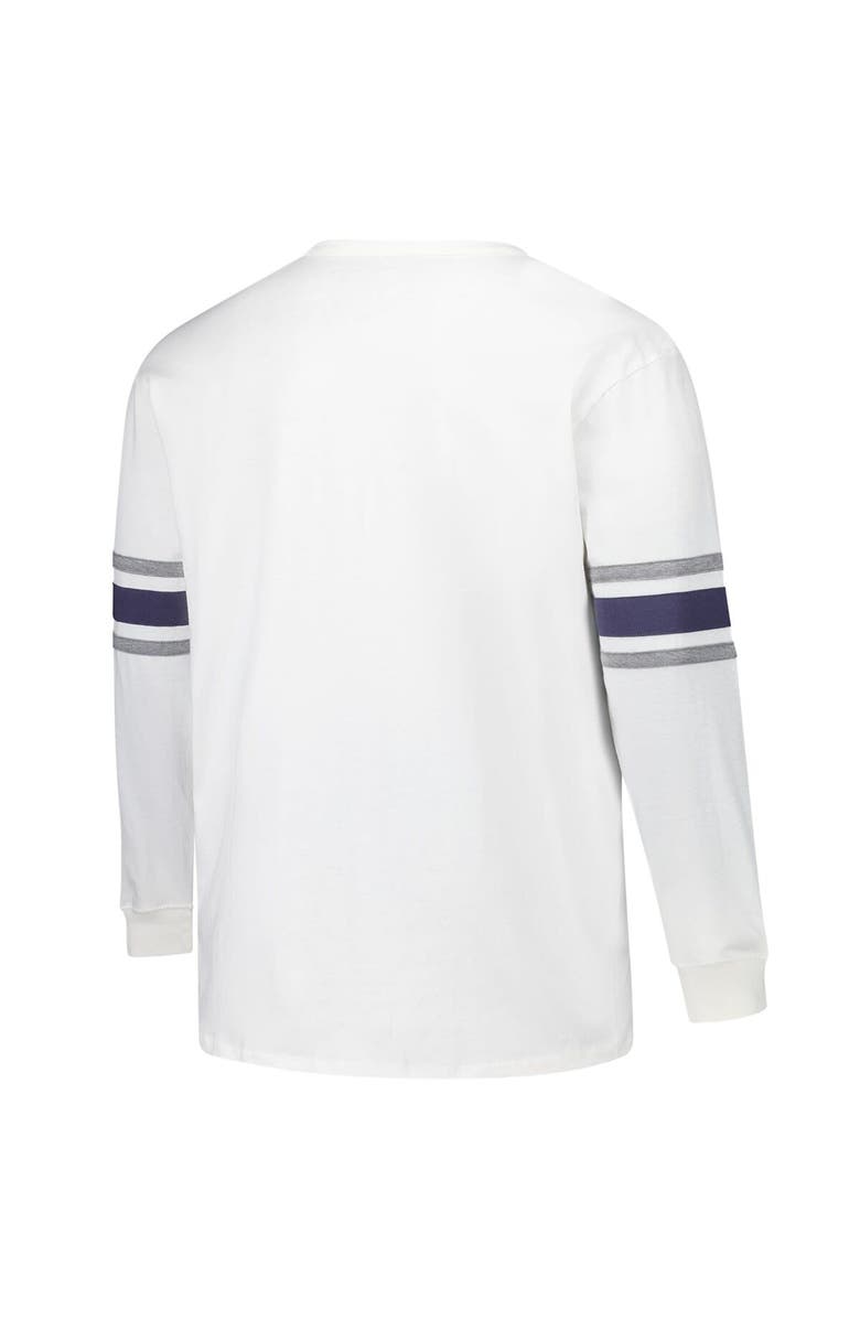 '47 Men's '47 White Dallas Cowboys Big & Tall Premier Brex Long Sleeve T-Shirt, Alternate, color, White