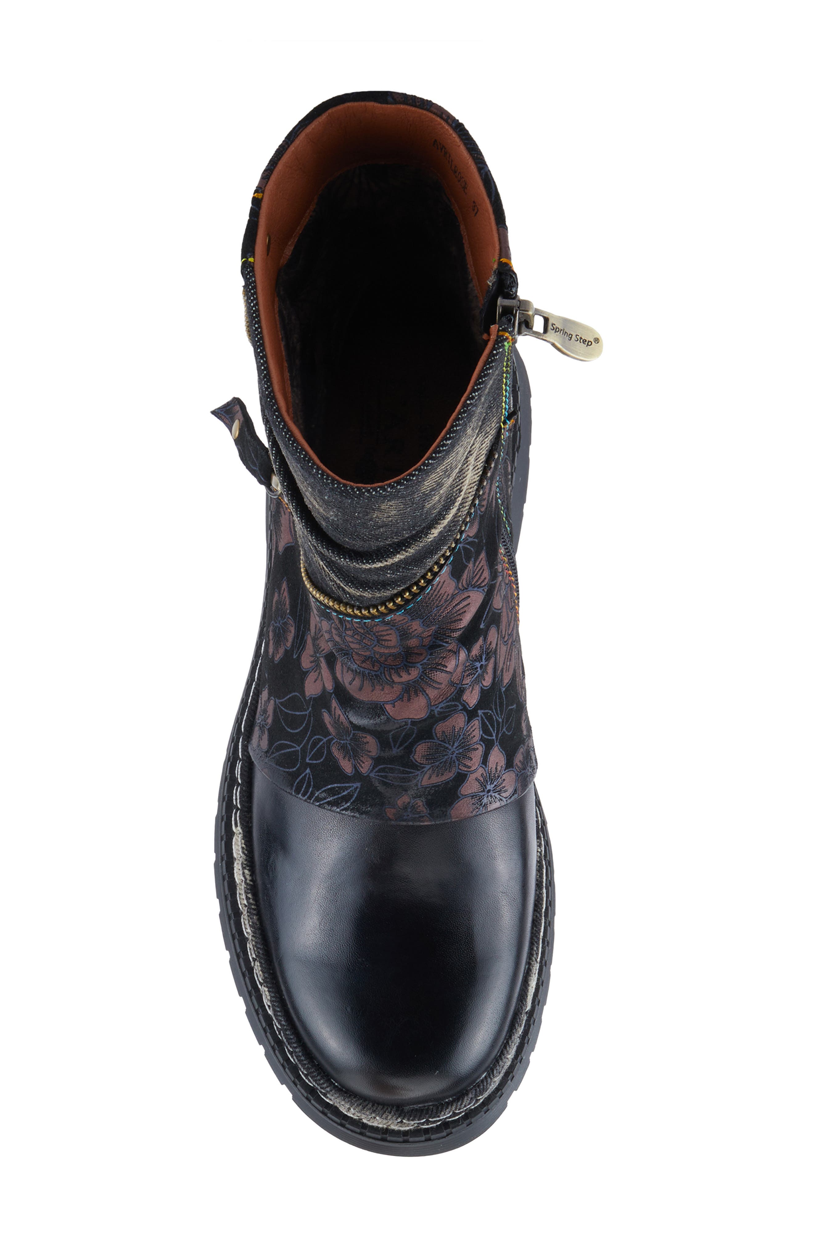 L'Artiste by Spring Step Avrilrose Platform Bootie, Alternate, color, Black Multi