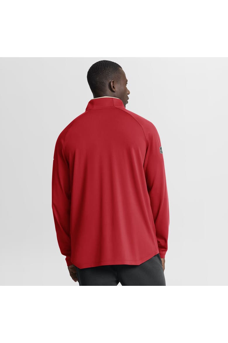 Men's Fanatics Red Detroit Red Wings Authentic Pro Rink Training Centennial Raglan Quarter-Zip Pullover, Alternate, color, Red