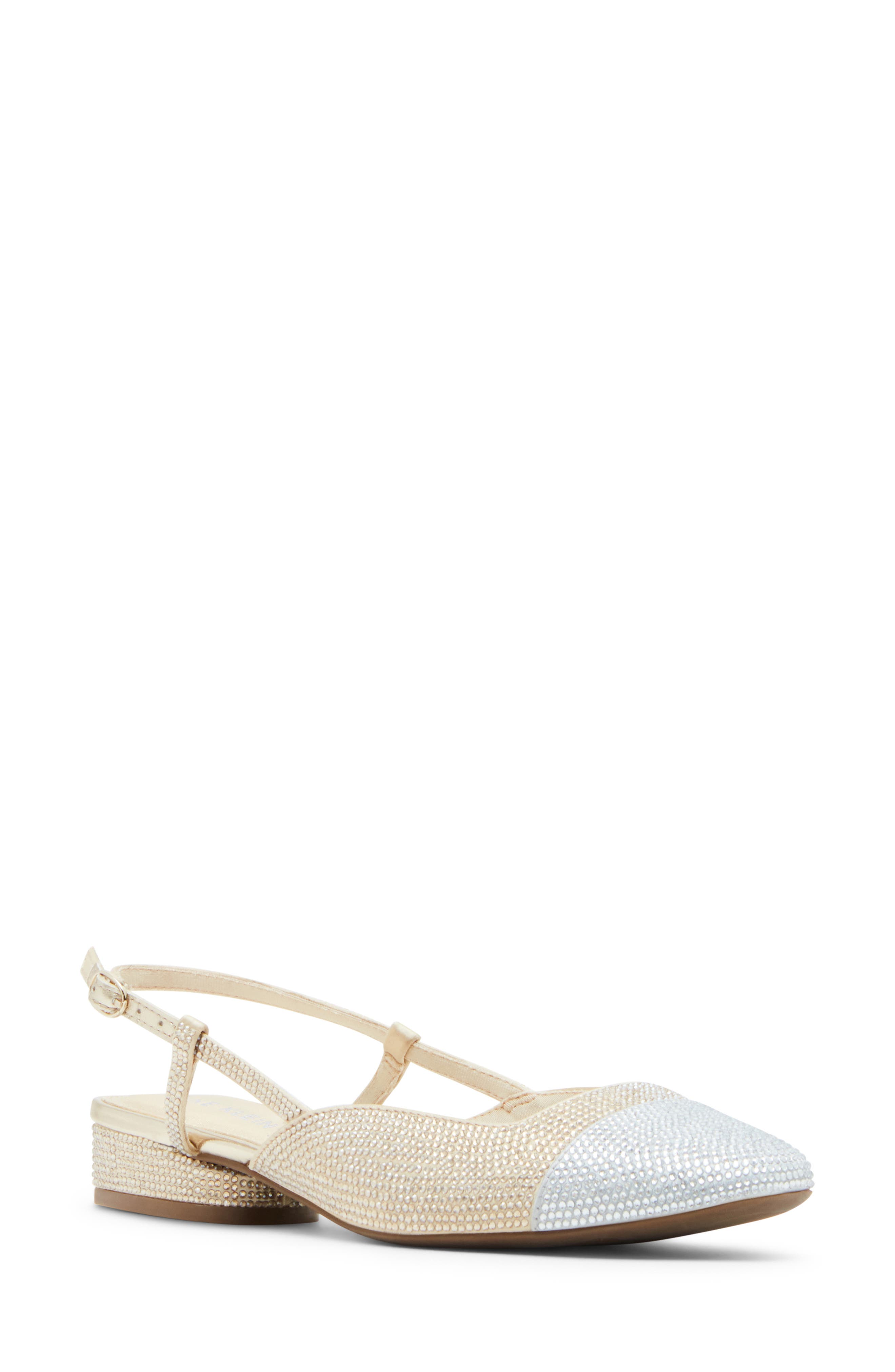 Anne Klein Cindy Slingback Cap Toe Pump, Main, color, 