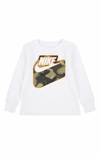 Kids' 3D Camo Futura Logo Graphic Long Sleeve T-Shirt